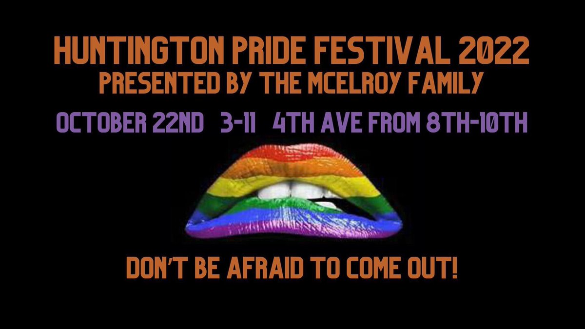BlackSheepWV's tweet photo. Come on Out to downtown @huntingtoncity Weβve got the @HuntingtonPride Fest sponsored by @McElroyFamily just a block over on a postcard perfect fall day and tonight head over to @TheLoudWV for the after party #huntingtonpride #yallmeansall https://t.co/VJjbf0Uy1Q