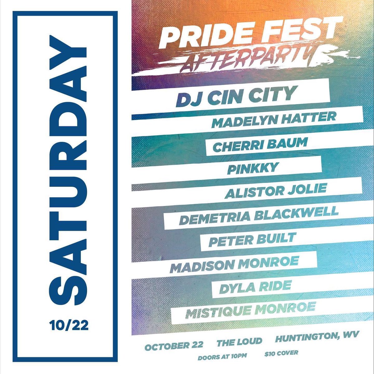BlackSheepWV's tweet photo. Come on Out to downtown @huntingtoncity Weβve got the @HuntingtonPride Fest sponsored by @McElroyFamily just a block over on a postcard perfect fall day and tonight head over to @TheLoudWV for the after party #huntingtonpride #yallmeansall https://t.co/VJjbf0Uy1Q