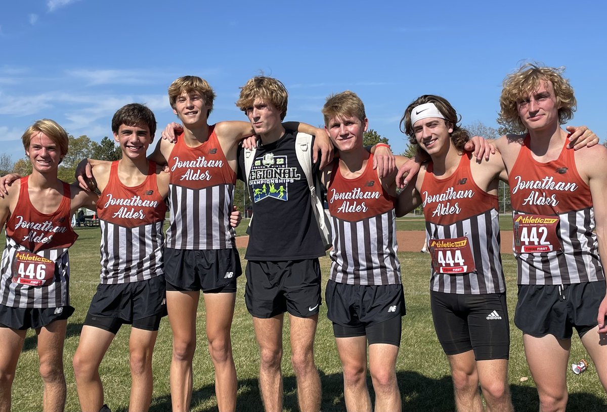 AlderTrack_XC's tweet photo. #JAXC Boys finish 3rd at the Central District Championships and advance to Regionals at Pickerington North next week! 

Brady Tremayne is 1st Team All District (6th overall).

#GOALDER https://t.co/PKK8kzDAvw