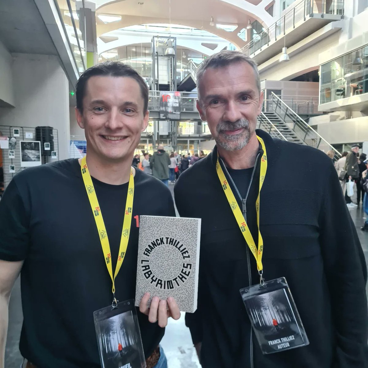 Killing79's tweet photo. Le Festival Sans Nom, premier jour, et toujours ses auteurs et autrices souriants et disponibles !
@fthilliez #franckthilliez @NicolasTackian #nikotackian @JoGustawsson #johanagustawsson @MathieuLecerf #mathieulecerf @Maxmonnehay #maxmonnehay @Festivalsansnom #festivalsansnom https://t.co/hMHgdBAOUf