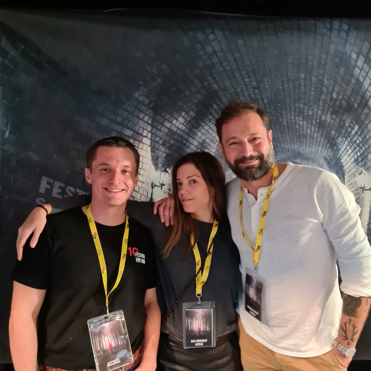 Killing79's tweet photo. Le Festival Sans Nom, premier jour, et toujours ses auteurs et autrices souriants et disponibles !
@fthilliez #franckthilliez @NicolasTackian #nikotackian @JoGustawsson #johanagustawsson @MathieuLecerf #mathieulecerf @Maxmonnehay #maxmonnehay @Festivalsansnom #festivalsansnom https://t.co/hMHgdBAOUf