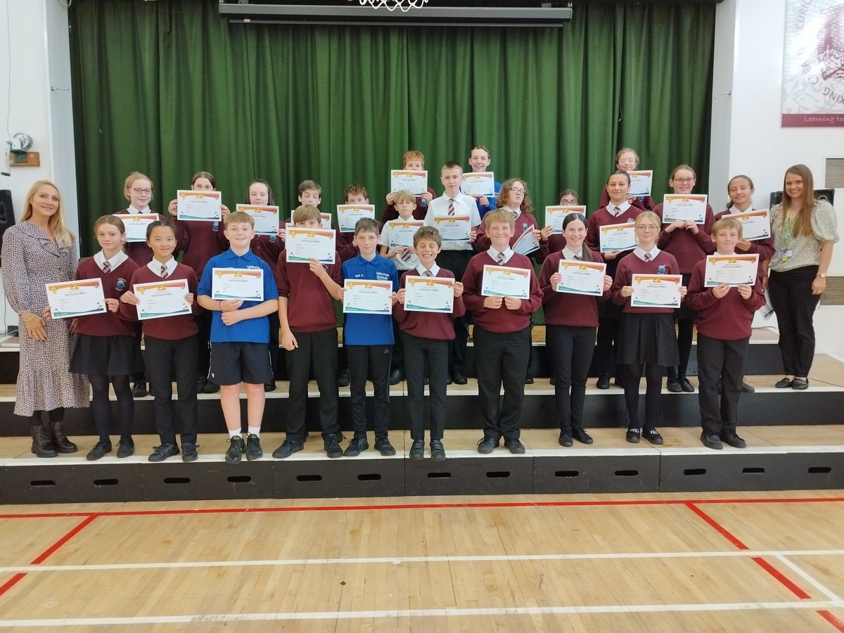 8M1 received their certificates for winning the Bedfordshire SumDog competition on Friday. Well done to all the students for their EPIC performance in the competition!