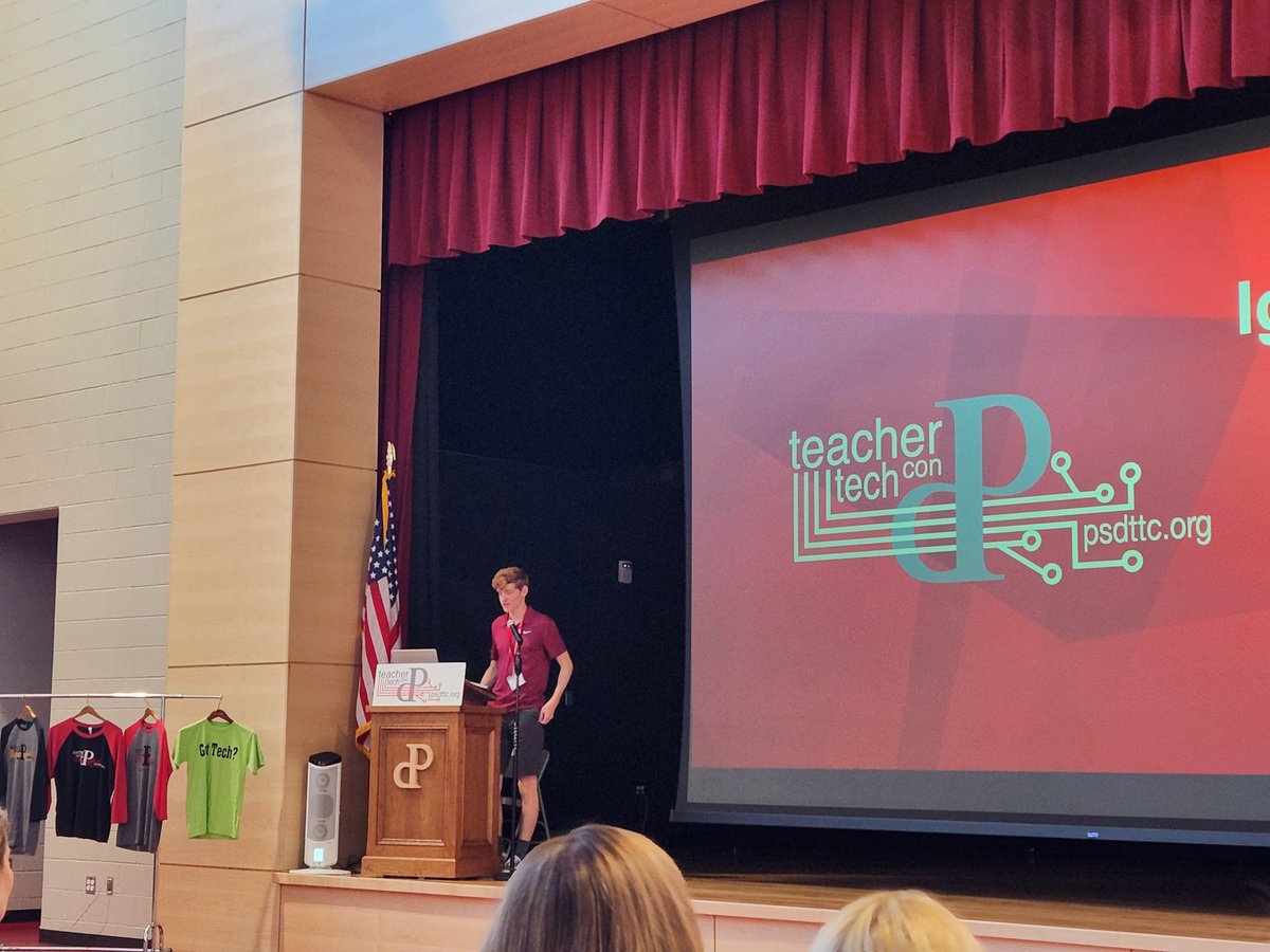 kerinteach's tweet image. Because of teachers&apos; flexibility and adaptability to new tech, students experienced success in all the forms of &quot;school&quot; they have had. Shout out from this student speaker! #psdttc22 @ParklandSchools