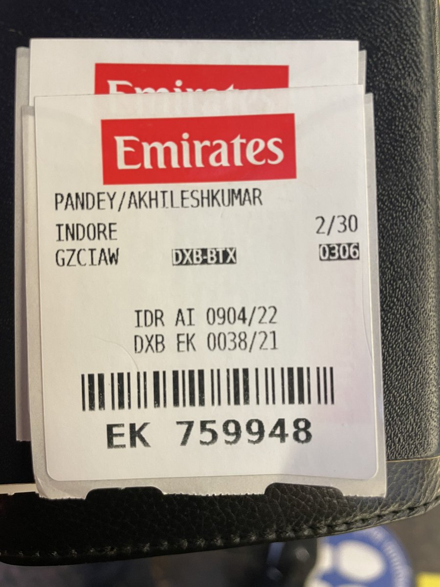 Akhiles77012252's tweet photo. @airindiain @emirates Inhave taken a flight from Birmingham to Dubai to indore and see what happened they missed my baggage and no one here to answer why ? Can any one from any airlines help ? https://t.co/OGVhoEcPhk