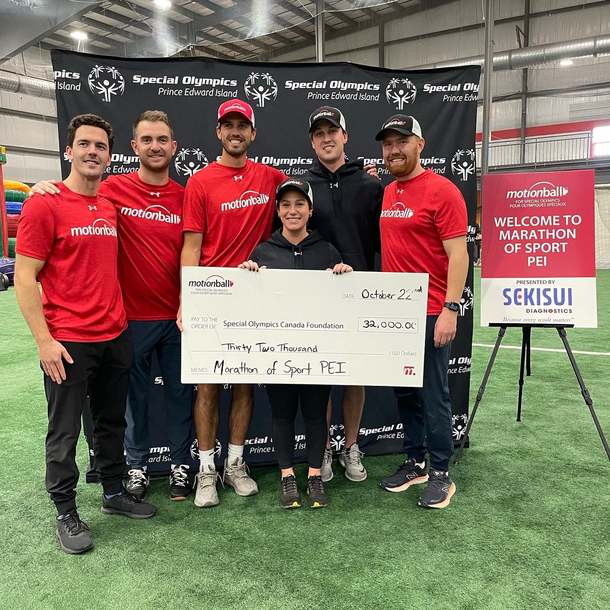 motionballPEI's tweet photo. What a day🎉
Thank you so much to our athletes, participants, sponsors and volunteers. An extra special shout out to our new title sponsor Sekisui Diagnostics. Together we raised $32,000 in support of Special Olympics! THANK YOU! See you all again next year ☺️🙌🏼🎉 https://t.co/9Sds5iHQhu