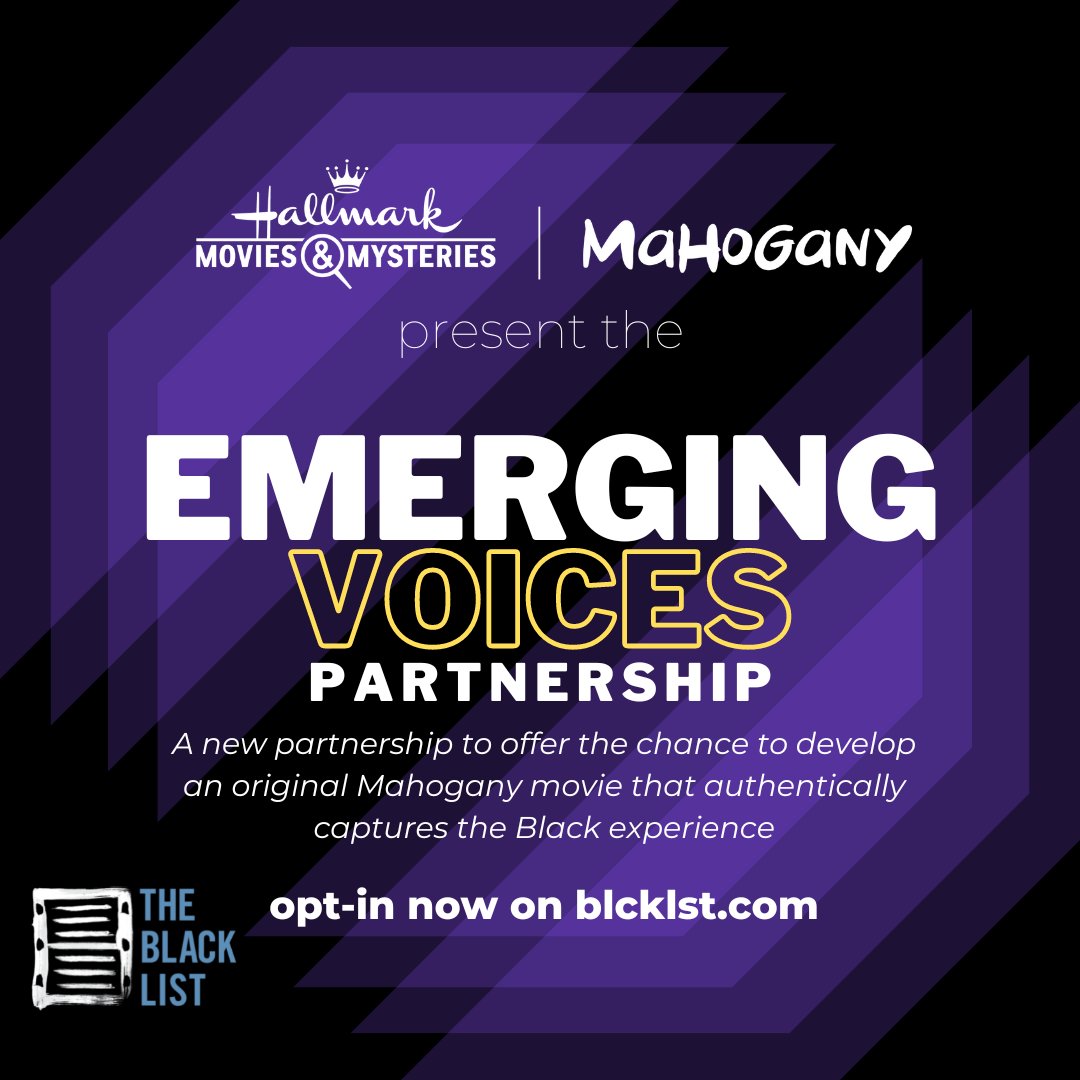 Submissions are OPEN for the @hallmarkmovie Mahogany Emerging Voices Partnership! One writer will be selected to craft a new, original teleplay that embraces Mahogany's core pillars of community, love, sisterhood, faith, and purpose. Submit by 11/8/22: bit.ly/3C3RNEz