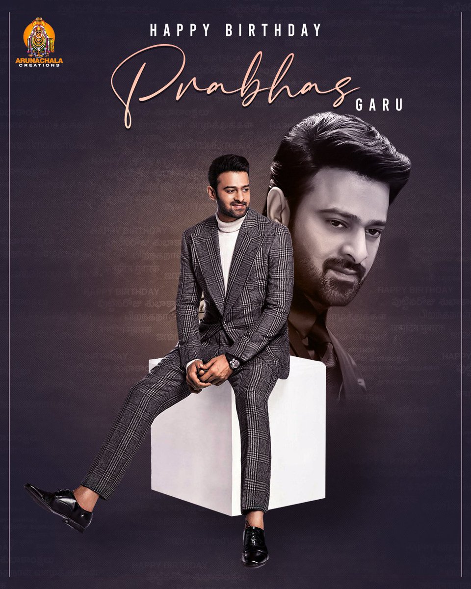 Here’s wishing Bahubali of the Industry, Rebel Star #Prabhas garu a very Happy Birthday. Best wishes for all the upcoming projects. #HappyBirthdayPrabhas