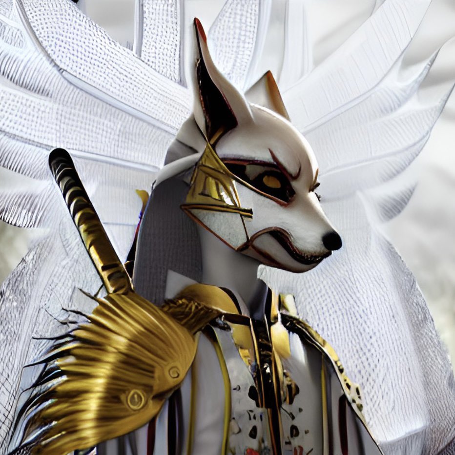 What’s good Twitter. Just to start my page off. Gonna start having some fun posting stuff I recreated using Ai Art techniques inspired by some of the NFT sneak peaks on new and existing projects that I personally like. This is a #kitsune Fox. Inspired by <a href="/KitsuneXNFT/">Kitsune X キツネ</a> #AIArtwork
