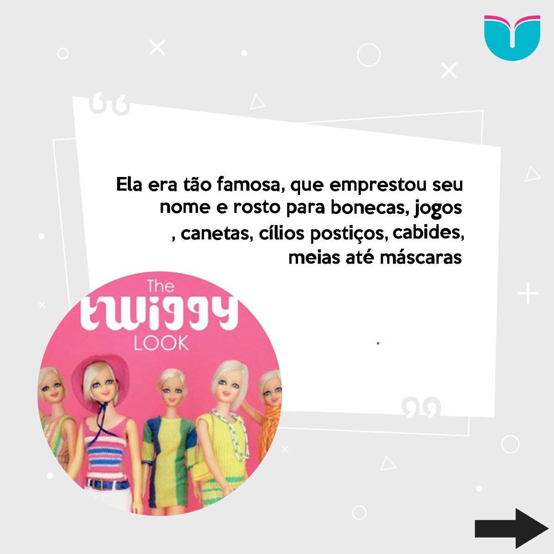 upmoda's tweet image. Nascida Lesley Hornby, no norte de Londres ( Inglaterra ) em 19 de setembro de 1949, a garota conhecida como Twiggy ( graveto em inglês ), marcou a geração da década de 60. Twiggy , aliás, é considerada a primeira top model do mundo. #moda #upmoda #ModeloftheMonth #modelos