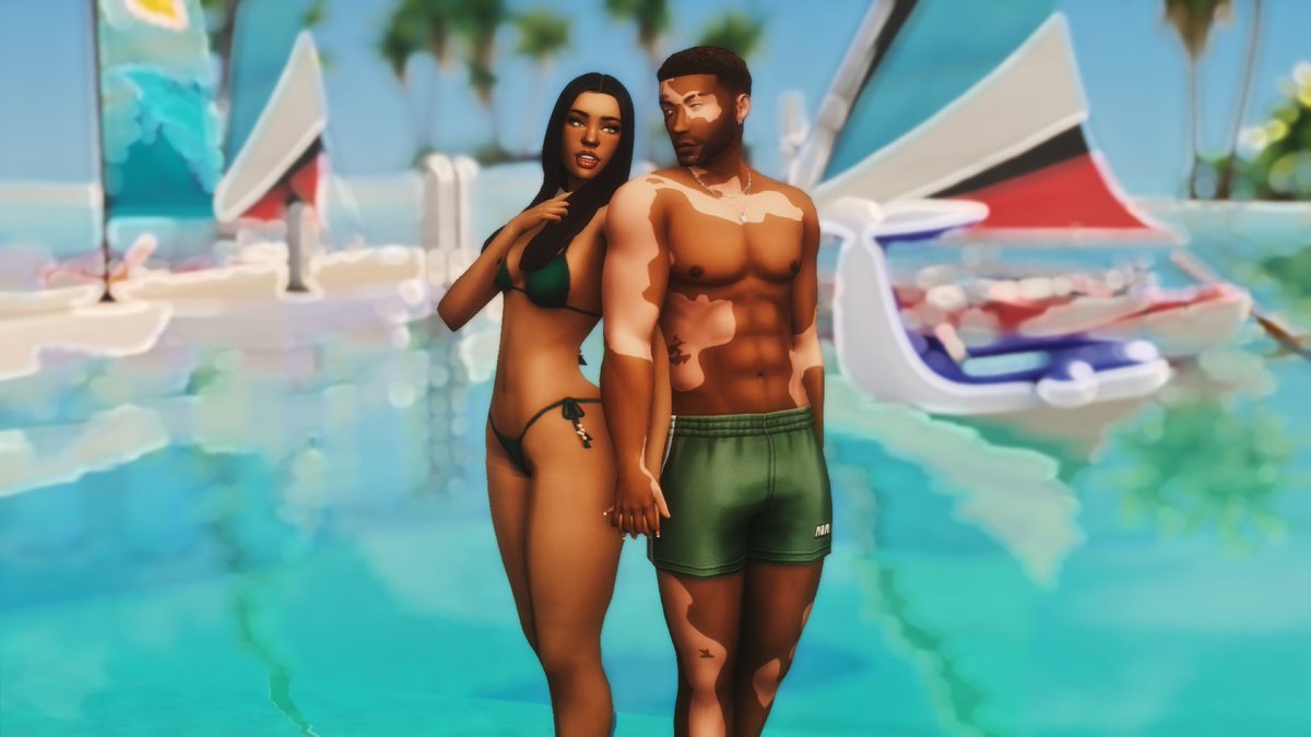 Cocodaintysims's tweet image. A thread! Post your fav black sims that you’ve created it can be a family, a couple, kids, or just one sim but lets POP TF OFF &amp;amp; SHOW OUT! CC OR NO CC I wanna see some BLACK baddies!!