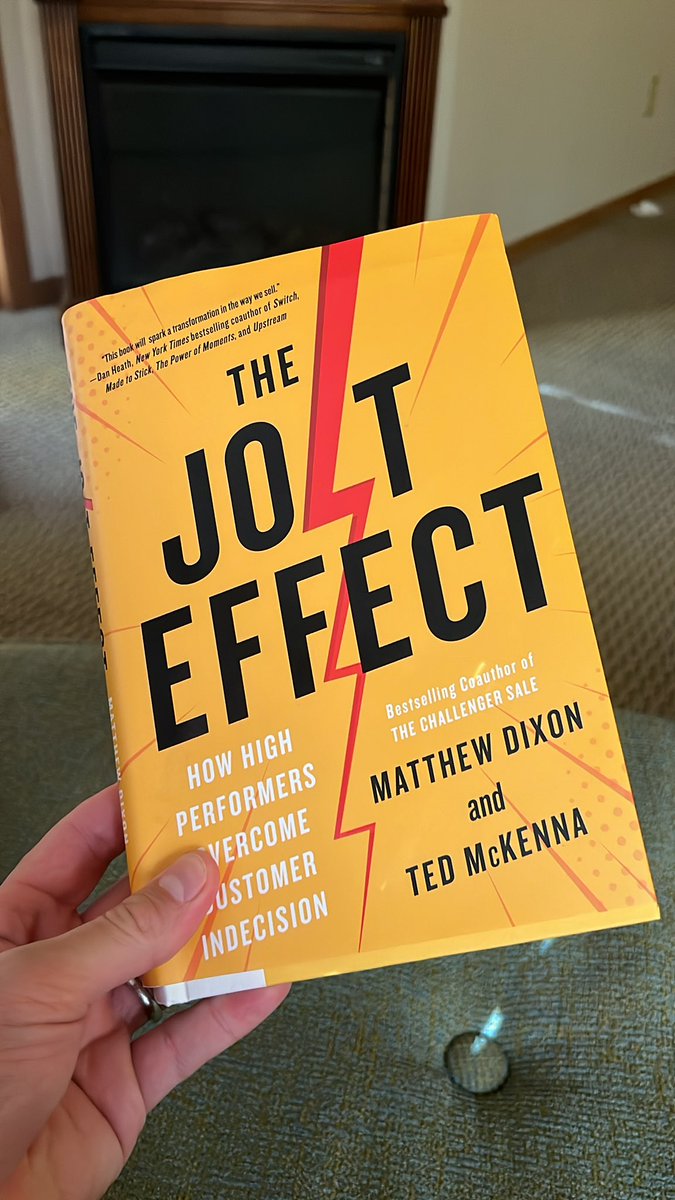 This book is nothing but 🔥, @matthewxdixon and @mtmckenna. Reading now about the 😘 of 💀… “I need to think about it some more.”

#sales friends, are you reading this? What’s your take? 

#TheJoltEffect @_ChallengerInc #salestips #salesfunnel #SalesCalls