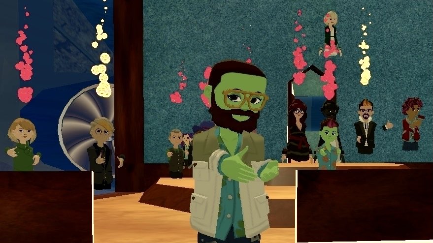 Triskall was brought to It's Shark Time in #AltspaceVR by a friend on Wednesday. A friend who then offered him up as a "volunteer." Triskall survived to win a 12-piece-world-building kit. Well done Triskall, we'll get you next time 🤣😂🤣