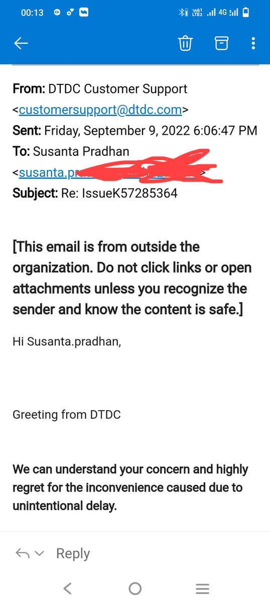 <a href="/DTDCIndia/">DTDC Express Limited</a> In what time your team will get in touch last 2month i am facing problems you are not resolve.kindly resolved my issue urgently.