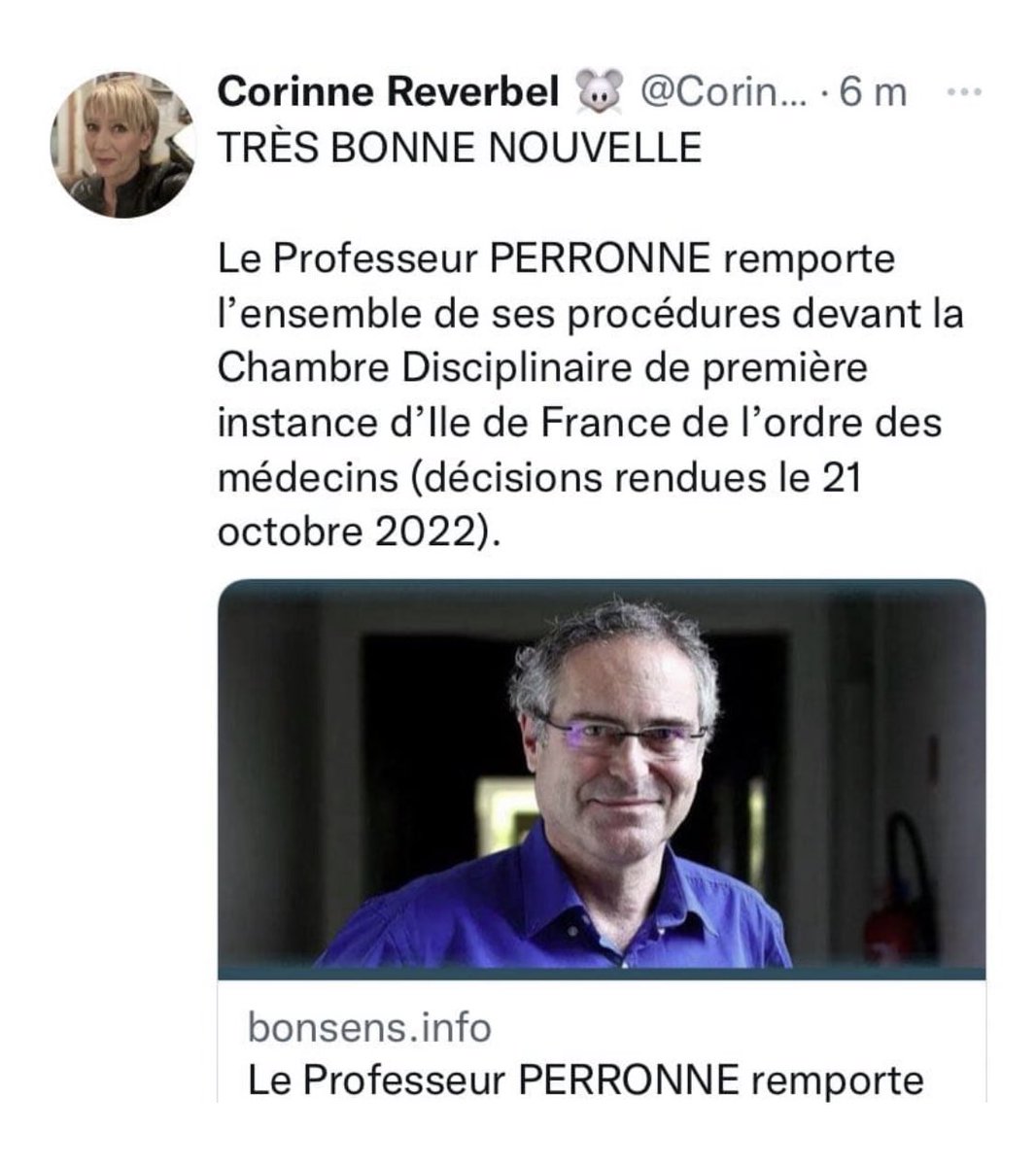 Ah la chambre disciplinaire d’Ile de France du @ordre_medecins toujours fidèle à elle meme. Elle avait pris le parti des homéopathes! Tellement fier d’etre représenté par ces gens.