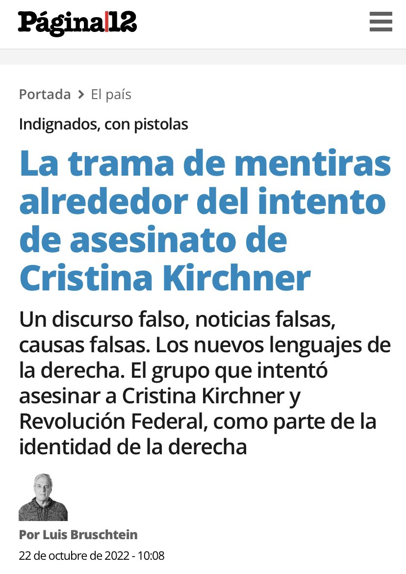 Imperdible columna de Luis Bruschtein… sobre responsabilidades evidentes y silencios cómplices. 
pagina12.com.ar/491624-indigna…