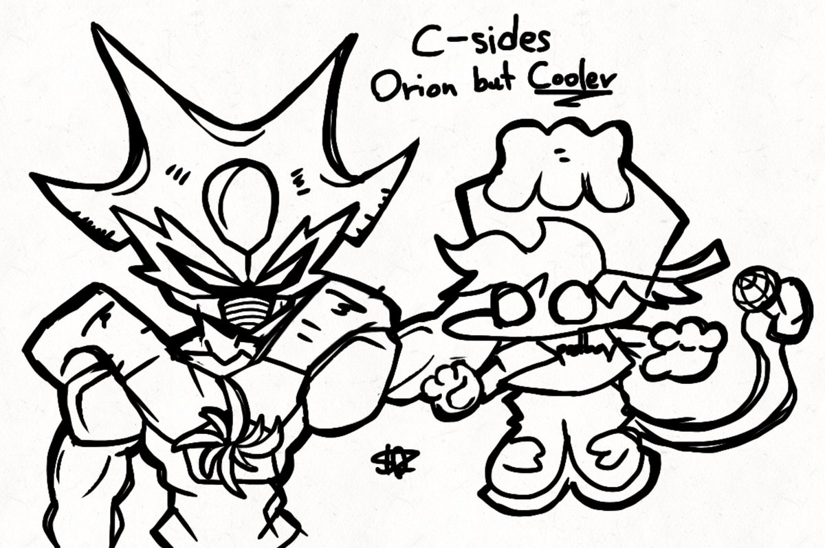 StarZilla_10's tweet photo. Orion C-Sides doodle #CSIDESFANART https://t.co/NhGokzNIQ2