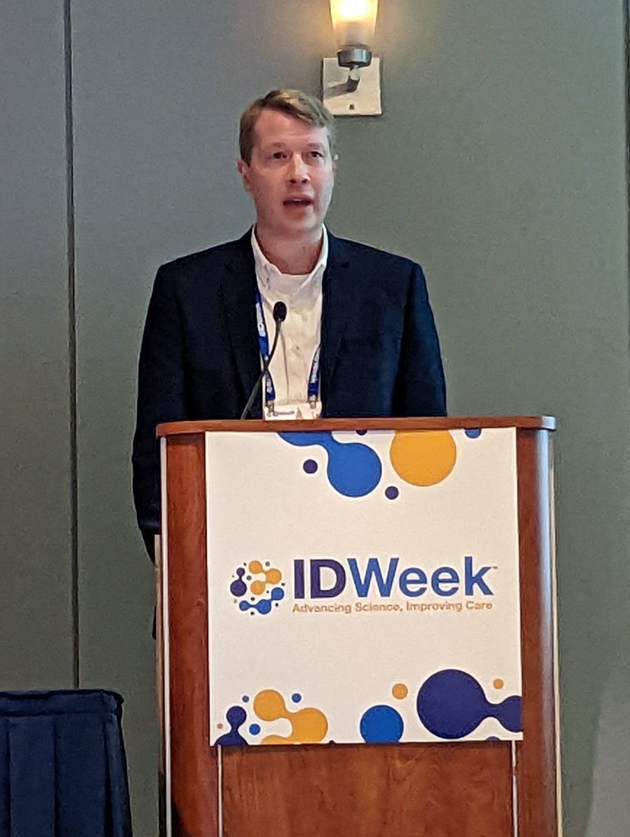 StephaureusLab's tweet photo. Dr. Patrick Reich @WUPedsID is doing great work to battle Staph in the NICU! @IDWeek2022 https://t.co/ch1CxnpJAH