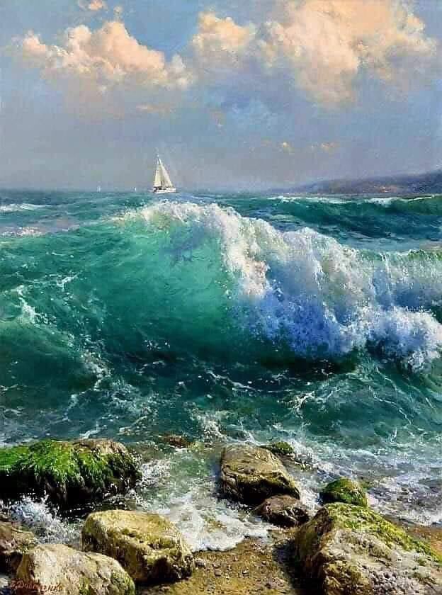 olgatuleninova's tweet photo. Vladimir Davydenko (Russian, 1966)
"Emerald Breeze" n.d.
Oil on canvas https://t.co/S9lESgpsQX