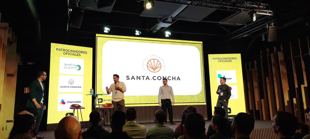 ¡Eventazo el de hoy en Madrid! <a href="/AlbertRoig/">Albert Roig</a> y <a href="/lfloresonline/">Luis Flores</a> os habeis superado con este #ppcfest brutal. Buenas charlas, ambiente brutal y buen rollo a tope.

Un placer poder patrocinar y que <a href="/santaconcha/">SANTACONCHA Digital Performance</a> haya podido aportar su granito de arena a hacerlo realidad🎉🎉