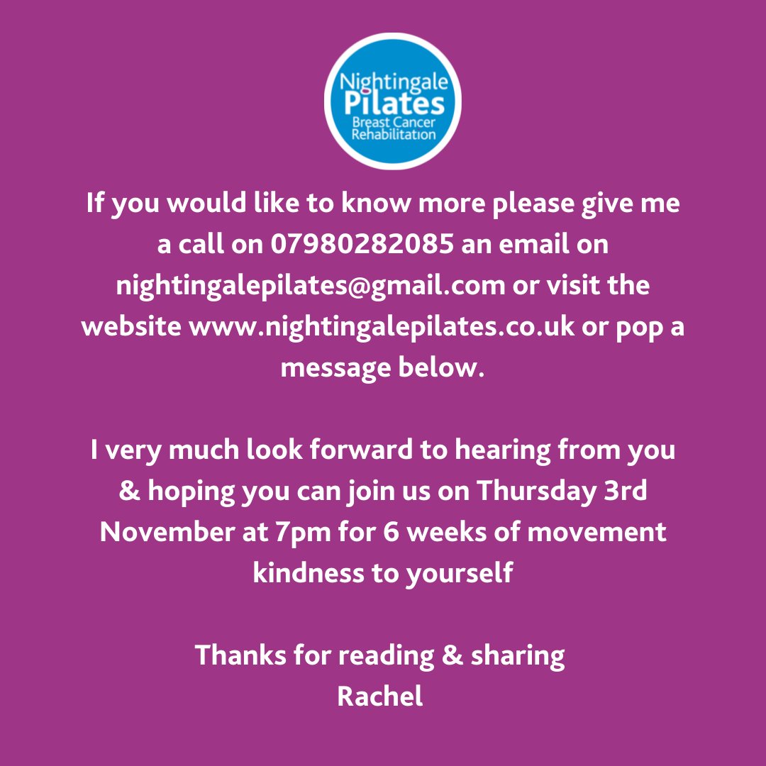 I am so pleased to be able to bring you this gentle restorative course for breast cancer. Helping you to move better, regain mobility, strength &amp; endurance. A gentle movement for body &amp; mind. Join a group of folk in 'the club'