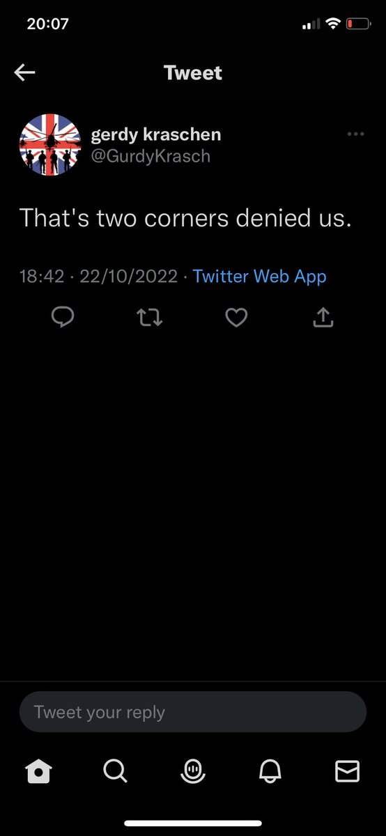 P13PGA's tweet photo. @GurdyKrasch @hucks6dh6 @norfolkingood65 If we’re calling the grammar police surely it’s “two corners that we’ve been denied”? https://t.co/qHgrNfjIxU