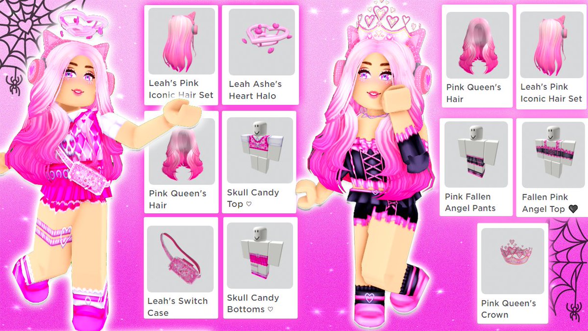 Pink Halloween is officially here! ♡NEW♡ UGC + 4 new cute and spooky outfits available in the Ashe Army group store! Check out the lookbooks ˚ʚ♡ɞ˚
Match my IRL Halloween costume ♡
Pink Angel Wings - roblox.com/catalog/113366…
Shop NEW outfits here - roblox.com/groups/4115962…