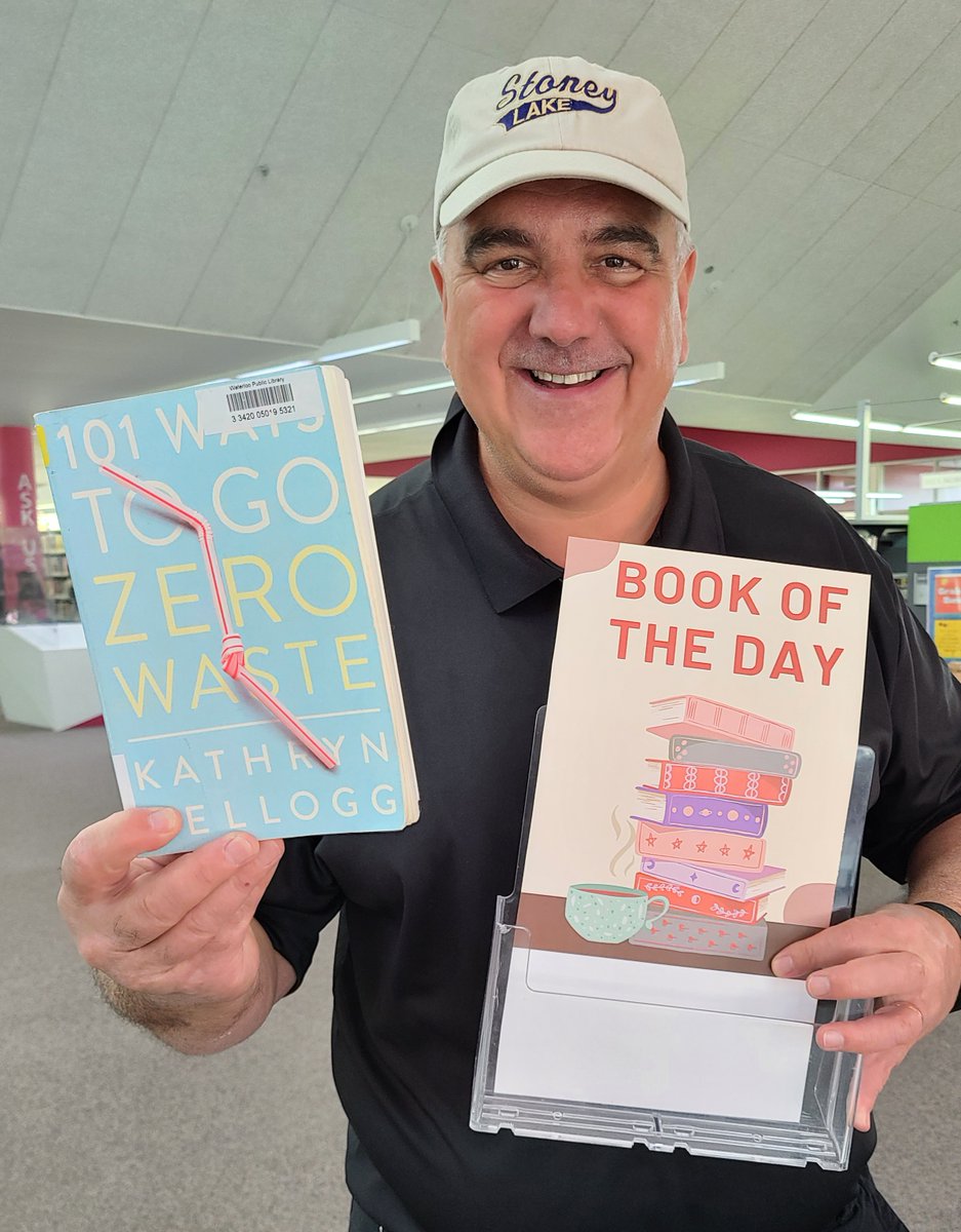 Happy 11th birthday to <a href="/WaterlooLibrary/">Waterloo Public Library</a> Harper Branch!
And look at the Book of the Day:
101 Ways to go ZERO WASTE!

Day 6 of 7 of the <a href="/ReepGreen/">Reep Green Solutions</a> #ZeroWasteChallenge