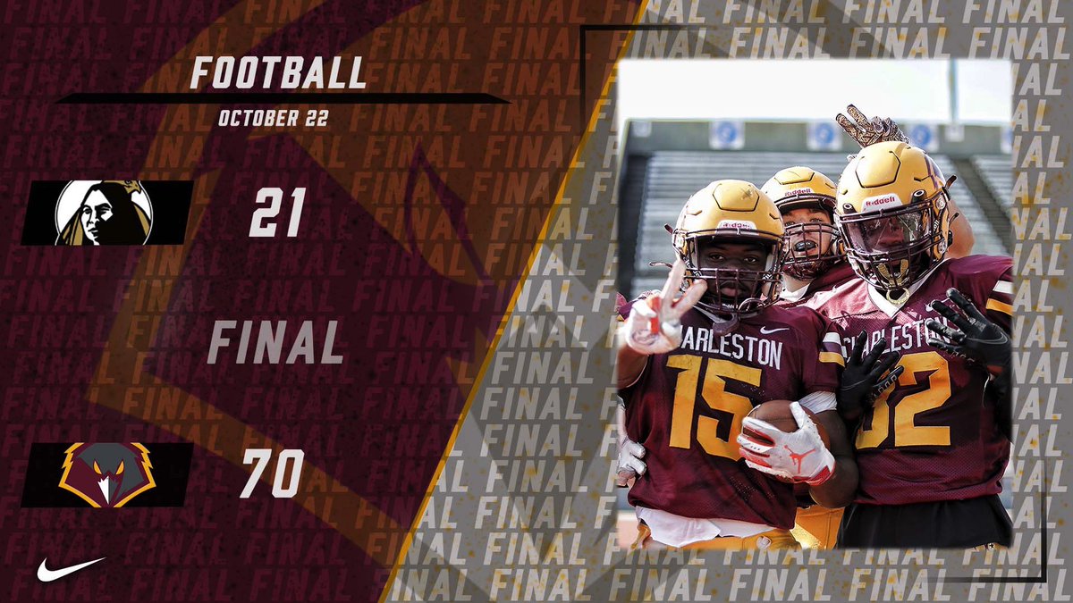 ucwv_athletics's tweet photo. 🏈Golden Eagles defeat the Braves from UNC Pembroke on a sunny Saturday afternoon in Chucktown 🦅

#WingsUp https://t.co/rQjZqPUOat