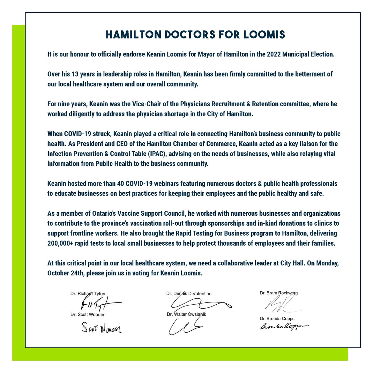 Vote Loomis | Keanin Loomis for Mayor tweet media