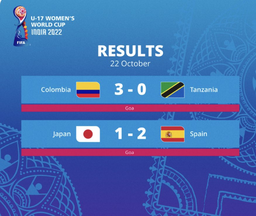 hernanespn's tweet photo. Colombia gana a Tasmania
España gana a Japón #FIFASub17. #lafieradeportiva https://t.co/KVheNGbjgr