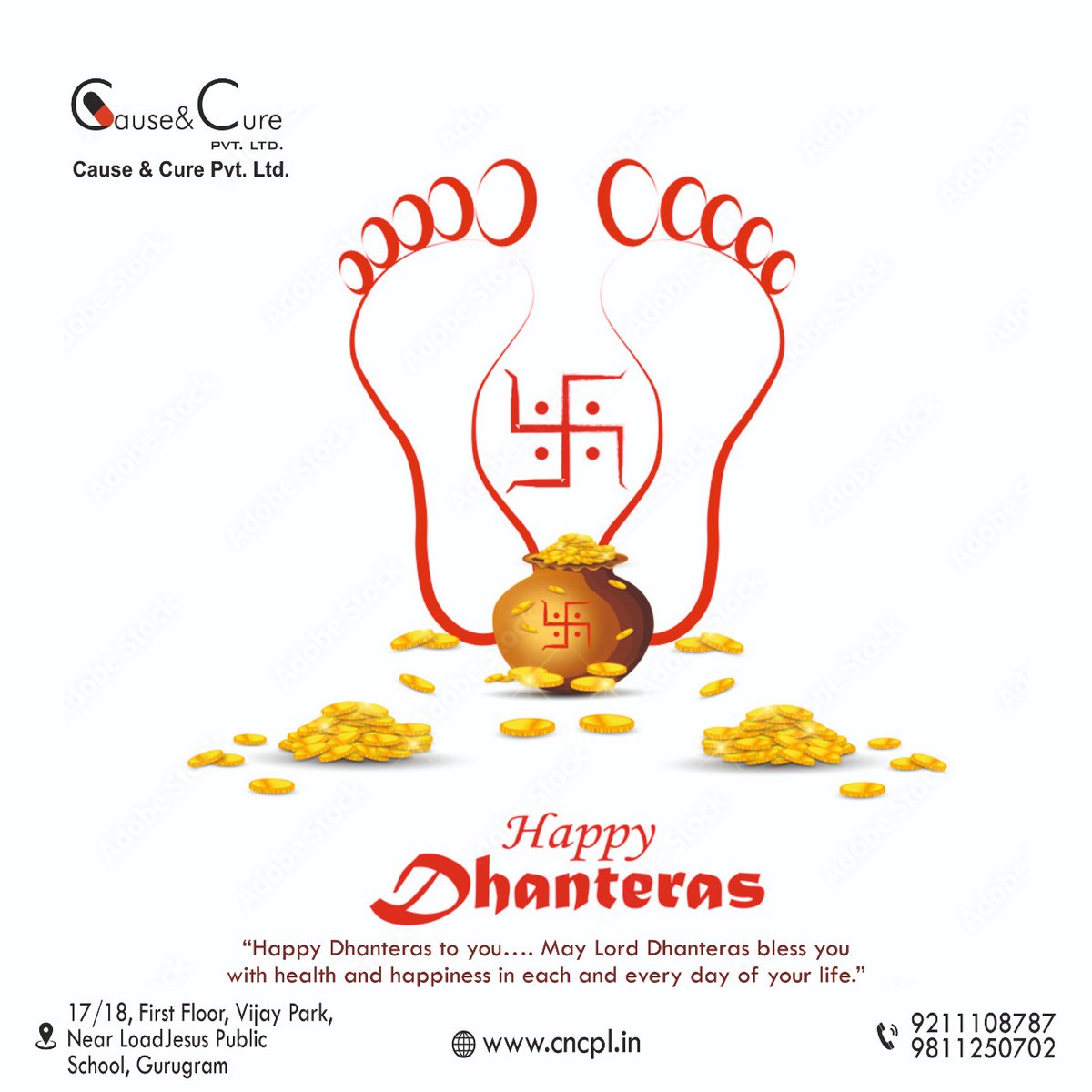 CurePvt's tweet photo. Cause &amp; Cure Wishes you Happy Dhanteras
#causecure #pharmaceuticals #Dhanteras #dhanterasspecial https://t.co/9GDTrInbDj