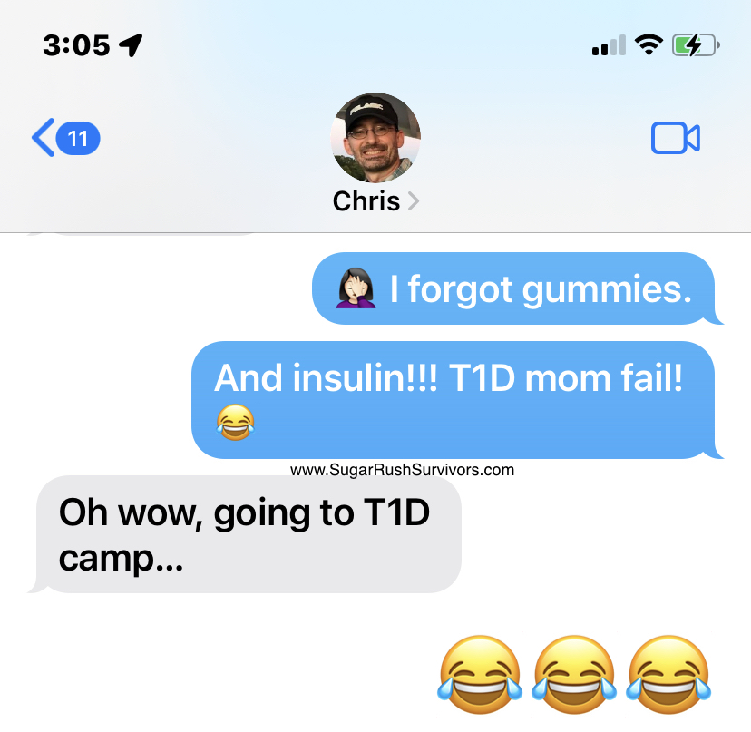 Contact_SRS's tweet photo. Y’all, I can’t make this up. I thought I packed ALL THE THINGS for our weekend at Camp Seale Harris, but nope. I left Grasshopper’s low BG snacks &amp; his insulin! We ran back home. Whether you are newly diagnosed or you’ve been in it longer, sometimes you forget important stuff. https://t.co/gF1BDqByLL