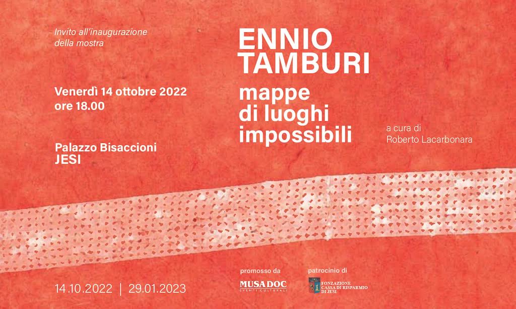 Dal 14 Ottobre 2022 al 29 Gennaio 2023
Ennio Tamburi Mappe di luoghi impossibili
Palazzo Bisaccioni
Jesi (An)
Piazza Colocci 4
goo.gl/maps/d3xnRL7Fp…
Lu-do 9.30-13 15.30-19.30
Free
fondazionecrj.it
t.me/MoveInArt/13523
#MoveInArt🚶🚶