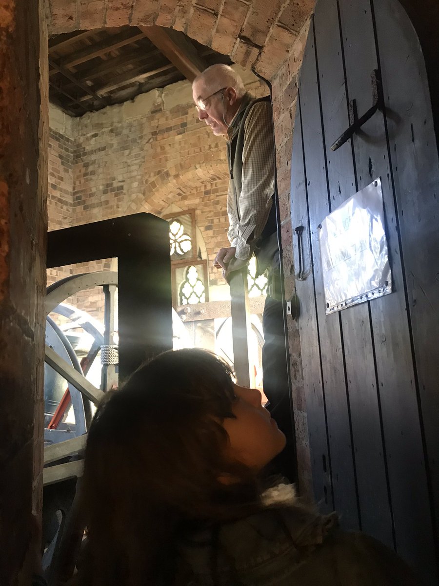 LoisHarding's tweet image. We were so lucky to have a tour of the #Coalbrookdale church bell tower today for Lily’s homework. It was so fascinating!