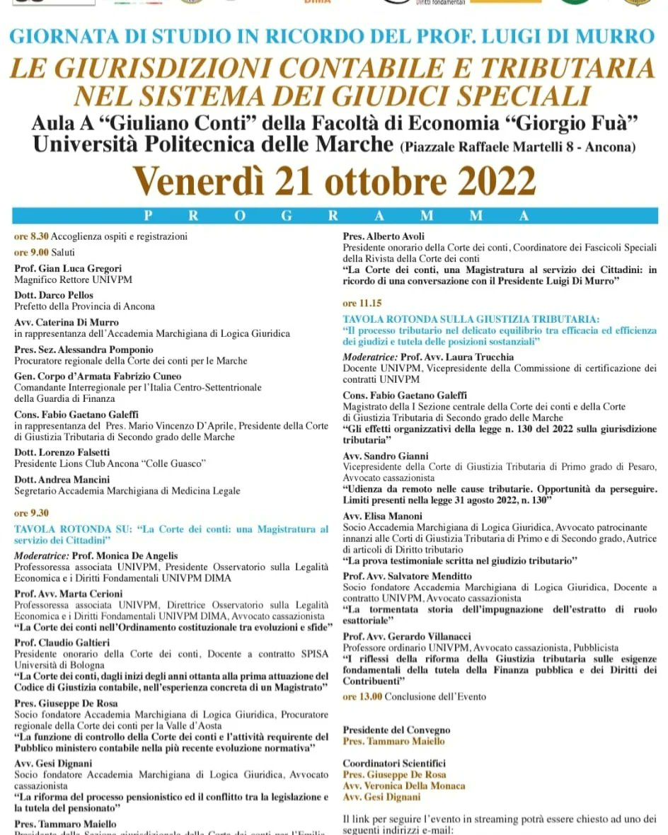 cerionimarta's tweet photo. Convegno sulla #Giurisdizione #contabile organizzato da #Accademia #Logica #Giuridica in @UnivPoliMarche. Io ho tenuto una relazione su "La Corte dei conti nell'Ordinamento costituzionale tra evoluzioni e sfide". @CorteContiPress @CorteCost https://t.co/GJJNGWivPe