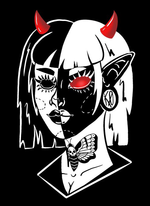 Remastered an acrylic painting I did years ago on #procreate. Practice makes better.  #procreateart #demon<a href="/tag/blackandwhite"class="tags"><span>#blackandwhite</span></a><a href="/tag/anime"class="tags"><span>#anime</span></a><a href="/tag/demon"class="tags"><span>#demon</span></a><a href="/tag/remastered"class="tags"><span>#remastered</span></a><a href="/tag/procreate"class="tags"><span>#procreate</span></a>