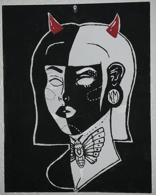 Remastered an acrylic painting I did years ago on #procreate. Practice makes better.  #procreateart #demon<a href="/tag/blackandwhite"class="tags"><span>#blackandwhite</span></a><a href="/tag/anime"class="tags"><span>#anime</span></a><a href="/tag/demon"class="tags"><span>#demon</span></a><a href="/tag/remastered"class="tags"><span>#remastered</span></a><a href="/tag/procreate"class="tags"><span>#procreate</span></a>