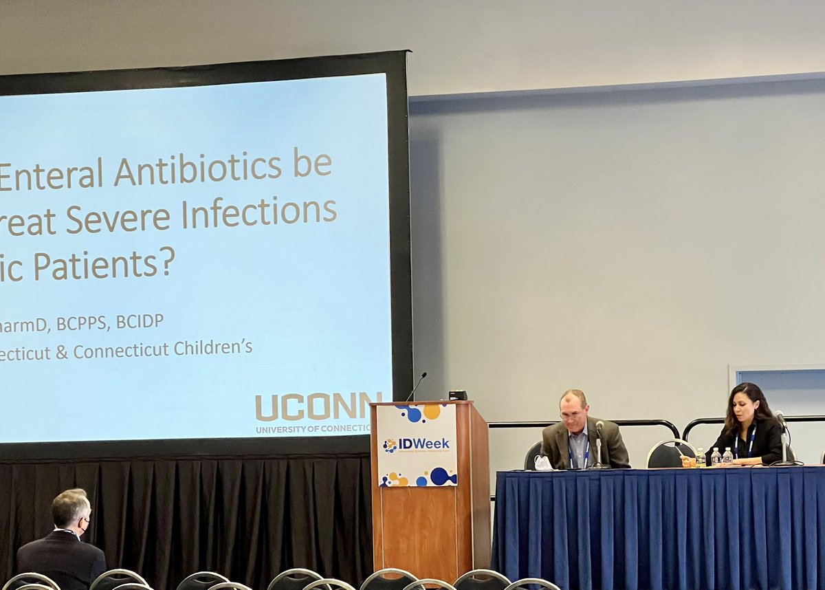 Our very own ID pharmacist and steward Laura Bio <a href="/StanfordPedsASP/">Stanford Pediatric ASP</a> co-moderating her session on New Frontiers in Pediatric ASP @IDWeek2022 #IDweek2022 <a href="/PIDSociety/">PIDS</a>