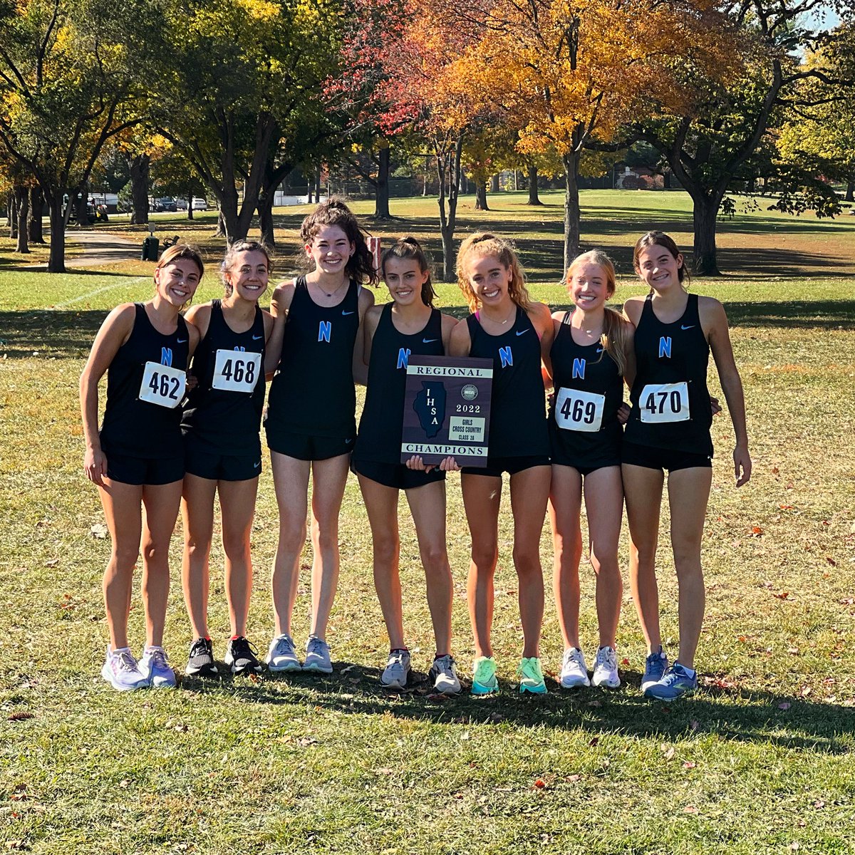 Your 🥇REGIONAL CHAMPION🥇Nazareth Academy Roadrunners! Regional Medalist status goes to your Meet Champion Colette Kinsella and 3rd Place Jane McNamara!