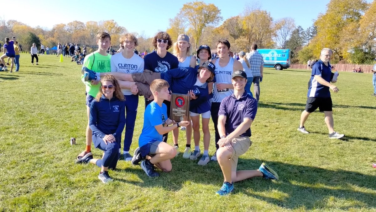Congrats to the Clinton boys, who placed second and qualified for the WIAA State meet for the second straight year. Big time team effort!