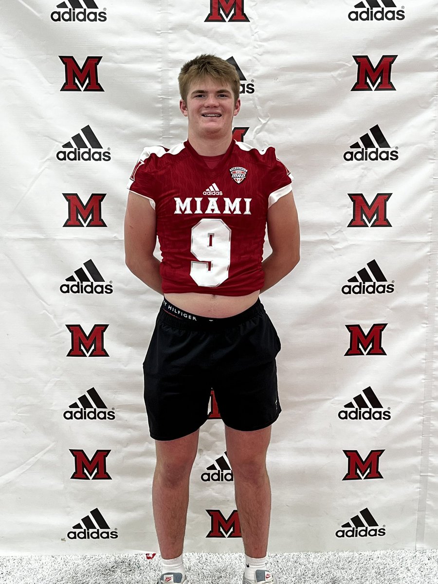 RiceBrach's tweet photo. Blessed to receive my 2nd D1 offer from Miami University 🔴🔥❕Thank you @Martin_Miami_HC @coachjbronowski @Coach_JoeBowen @RedHawkInsider @MiamiOHFootball https://t.co/TPQ6ARaQn7