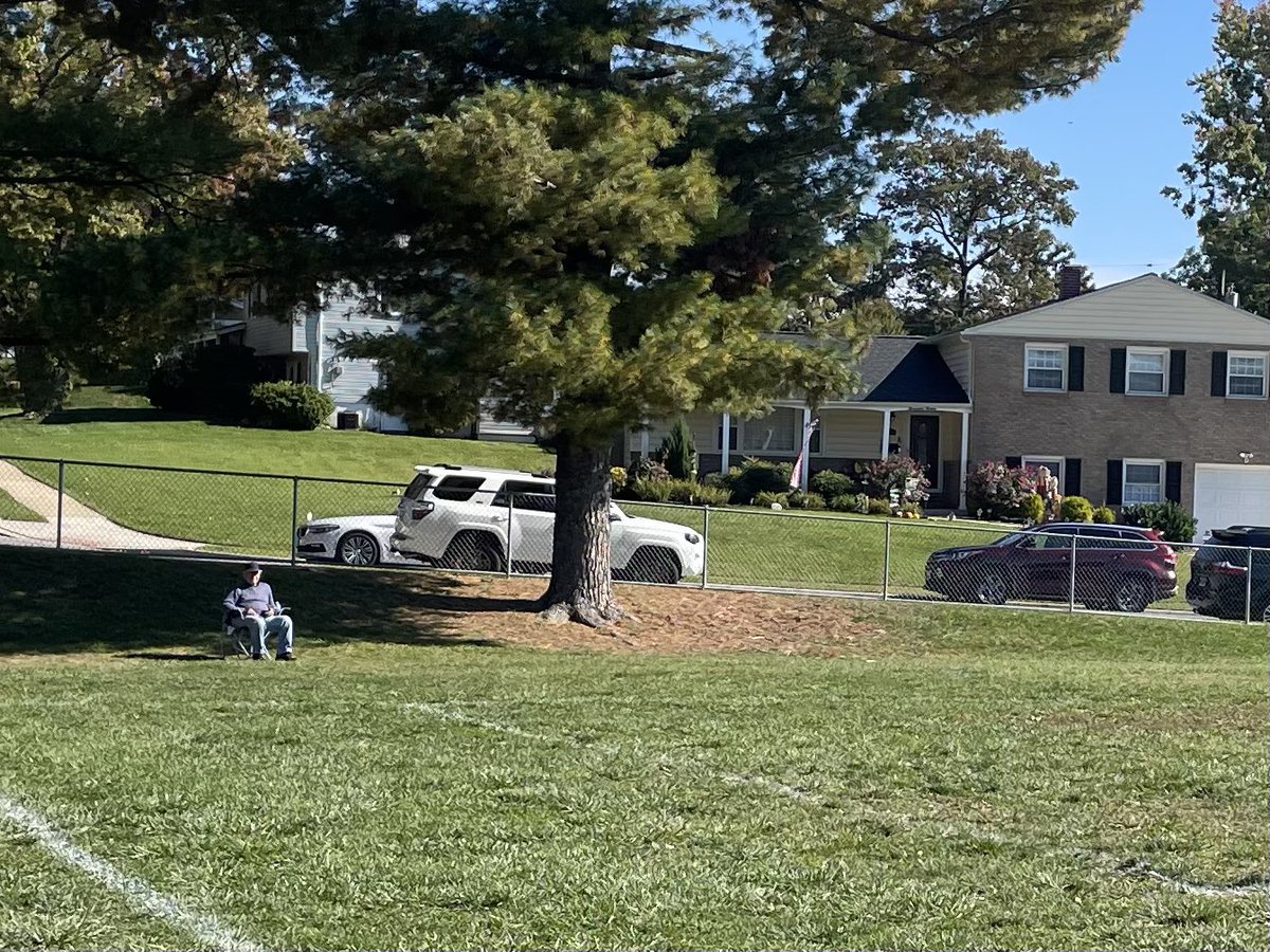 Παππού wanted to come and watch his granddaughter play ⚽️ and critique my coaching. He took notes 🤦🏻‍♂️ 😆