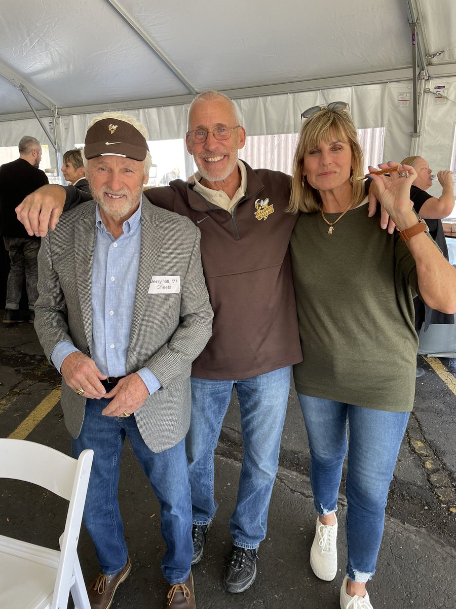 PreK_Professor's tweet image. It’s Homecoming weekend! @BaldwinWallace  @BWalumni me, my dad- Joe Surniak (‘78 Nat Champ QB) and some other legends!