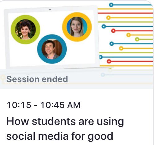 I got to be hip & cool with an amazing panel of young ppl. Their tips: 1)set timer alert when ur on social media 2) Forest app for helping w/executive function & get things done! They talked about: Power of Balance. #GenZ #DigCitConnect