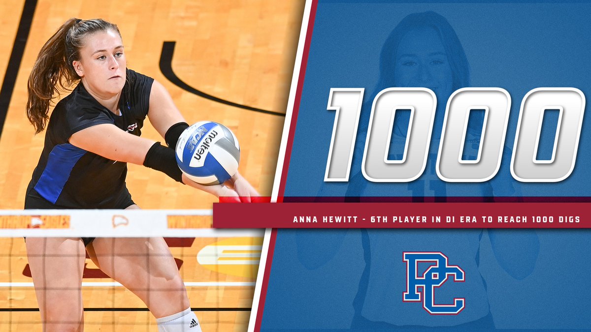 BlueHoseWVB's tweet photo. 🚨1,000 Dig Alert 🚨

With her 22nd dig of this afternoon's match, junior Anna Hewitt has just become the sixth member of the 1,000 dig club in the Blue Hose DI Era.

#GoBlueHose | #PCVB | #TodayForTomorrow https://t.co/zFRu32jrvo