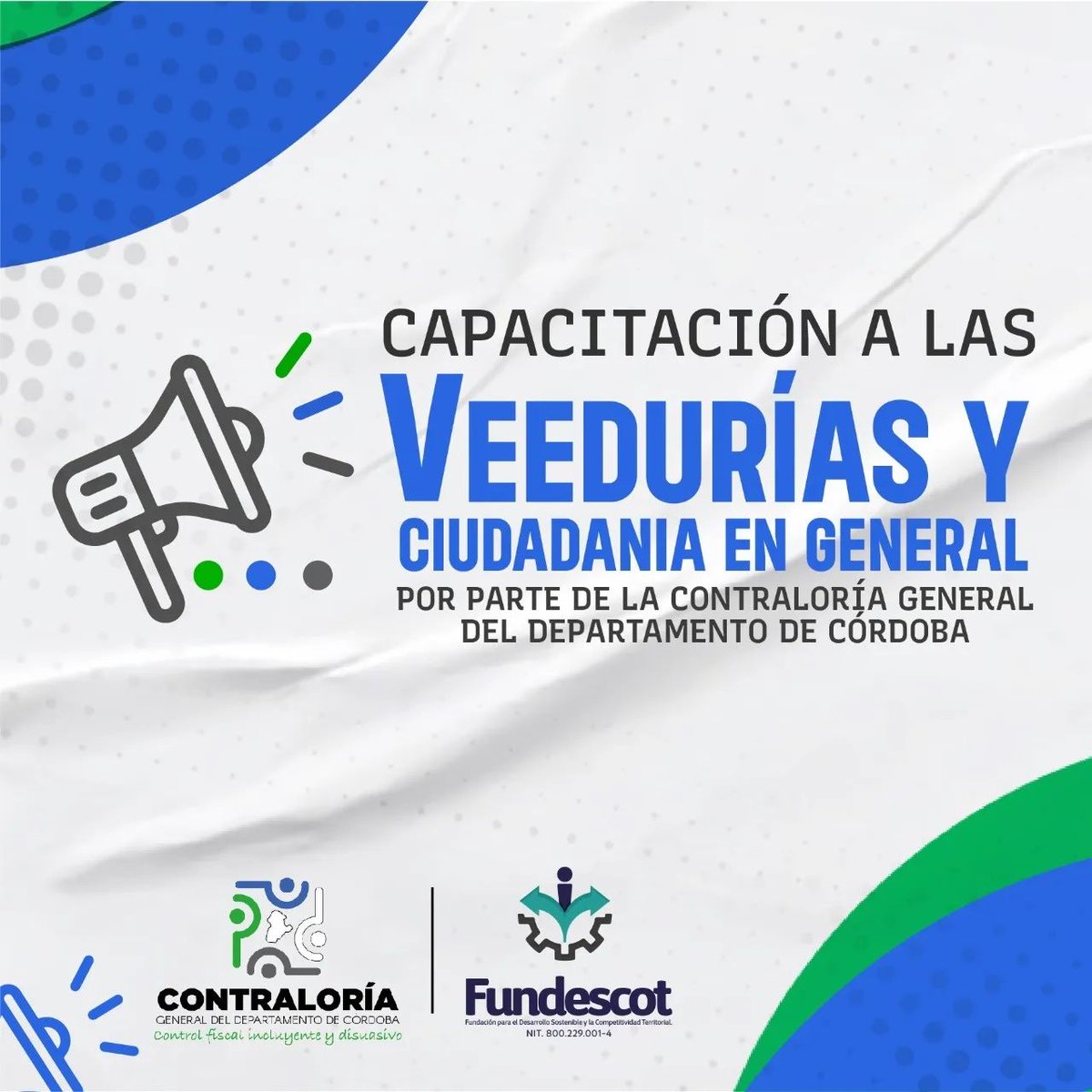 Contraloria_Cba's tweet photo. La @Contraloria_Cba  brinda capacitaciones gratuitas para funcionarios públicos, veedurías y ciudadanía en general.   Consulte aquí toda la información https://t.co/67sJXzD3M0
Los interesados pueden comunicarse a los teléfonos 7820173 y 7897402 en #montería https://t.co/D7PTgSOCkz