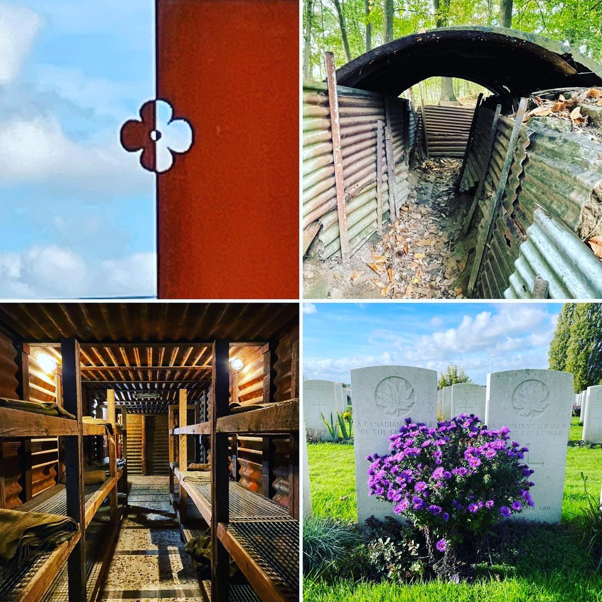 BeaufortEng's tweet photo. Another fantastic day exploring the battlefields with incredible weather! #ww1 #battlefields #tynecot #langemark #passchendale #sanctuarywood https://t.co/gX7IuCqBXe