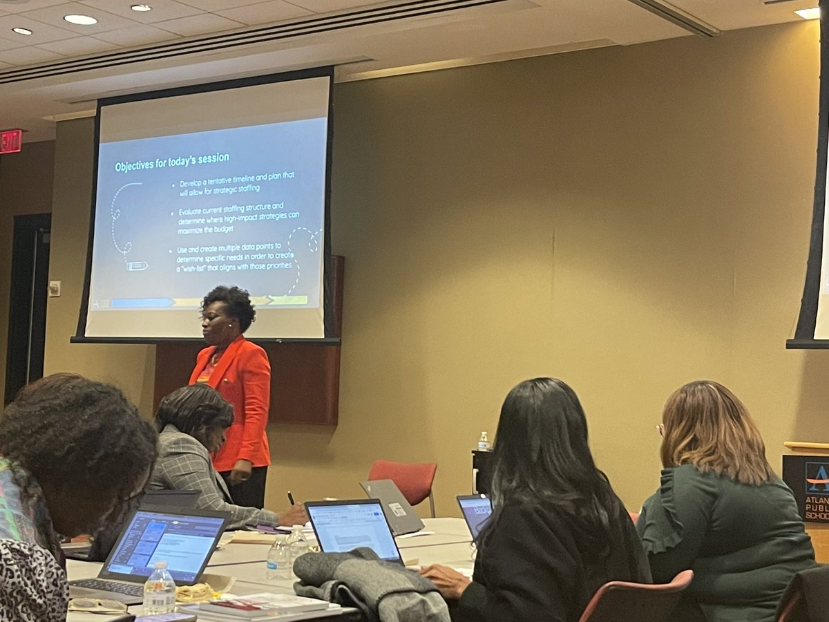 MsRaston's tweet photo. I never would’ve imagined budgeting would be so much fun. Leaders collaborated and engaged in the process of managing funds to promote learning. Thank you Felicia Lester and Courtney Calhoun for taking the time to grow us this week #ASPIRE2LEADWITHRASTON #INSPIRETHRUACTIONRASTON https://t.co/P60SIl5Ael
