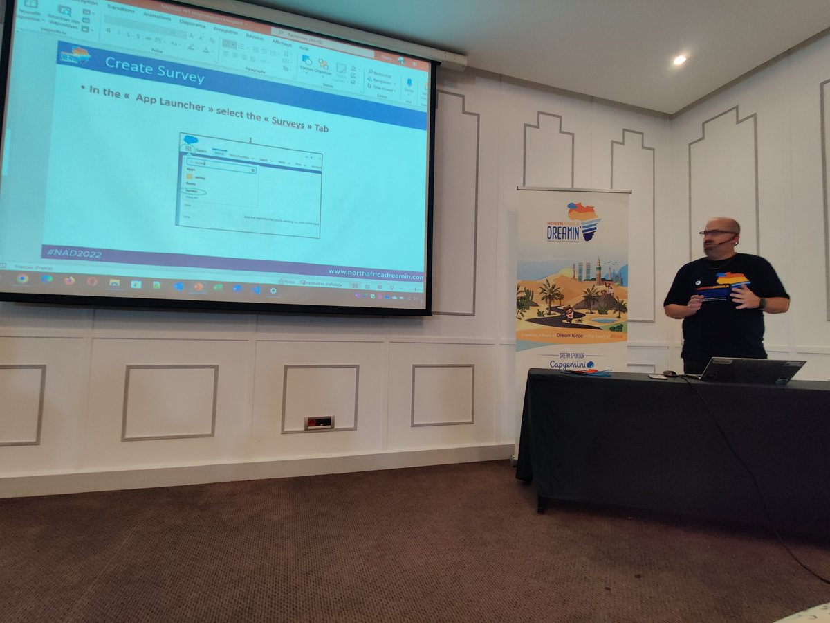 ayyoub25's tweet photo. Great session with our x2 MVP @ThierryTrouin about Salesforce Survey! #NAD #Salesforce @NAfricaDreamin https://t.co/f6YARXU0qc