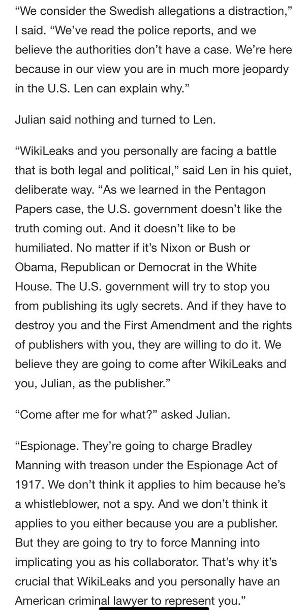 martinbray3's tweet photo. #michaelratner #freeassangenow https://t.co/w95mK1ckNz